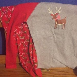 American Girl reindeer Pajama Set - girls size 12